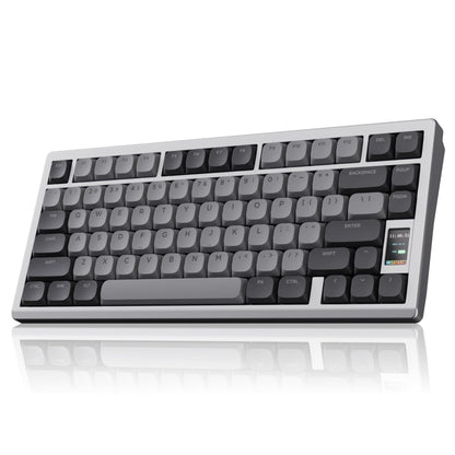 OOCTPK Mechanical Keyboard - Chilkey ND75 LP Wireless RGB, Bluetooth/USB-C, Ultra-Thin Design, Silver, PC/Mac Compatible