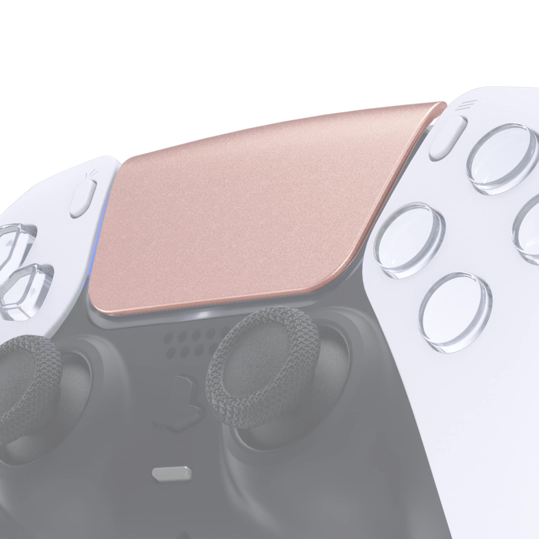 eXtremeRate Replacement Touchpad Cover for PS5 Controller - Metallic Rose Gold, Model JPF4040