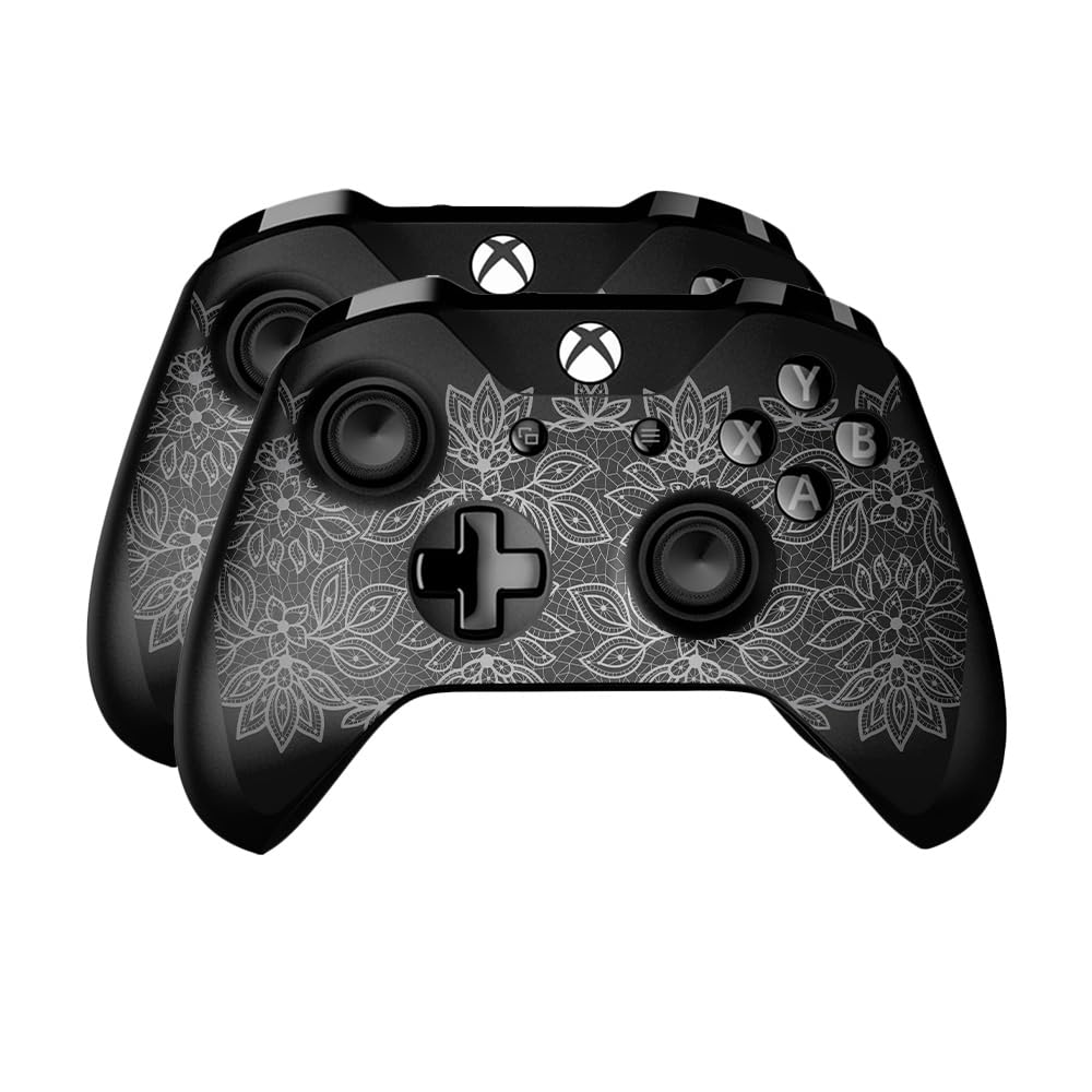 Skin Compatible with Microsoft Xbox One Controller (2 Pack) - Floral Lace - Premium 3M Vinyl Protective Wrap Decal Cover - Easy to Apply | Crafted in The USA by MightySkins