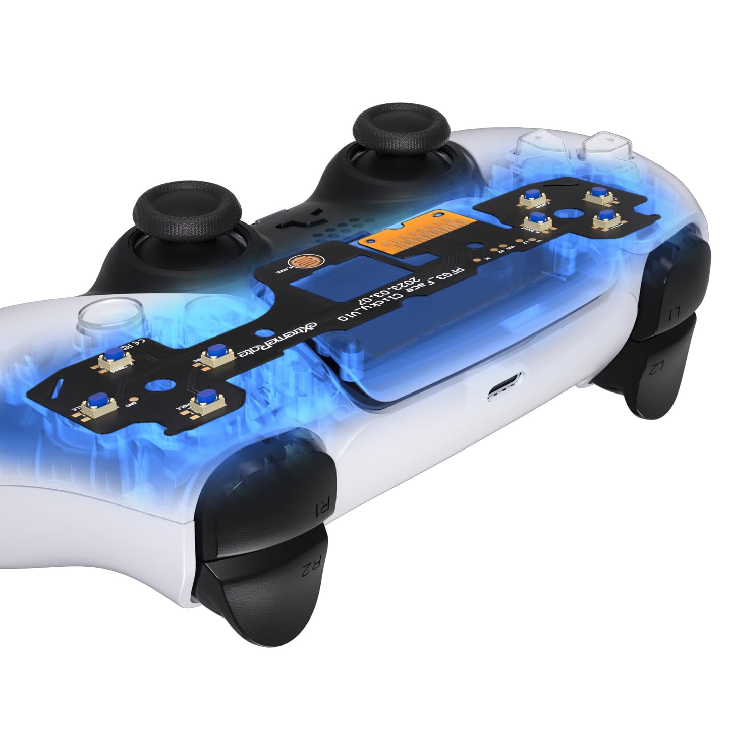 eXtremeRate Face Clicky Kit for PS5 Controller BDM-030  Custom Tactile Dpad Action Buttons for PS5 Controller  Mouse Click Kit for PS5 Controller - Controller NOT Included