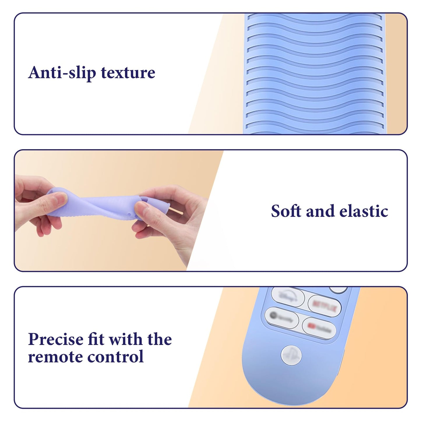 GEEKRIA Remote Control Cover for PS5 - Shock-Absorbing Silicone Skin Sleeve, Full Body Protection, Blue