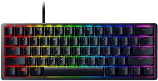 Razer Huntsman Mini (Red Switch) - Compact 60% Gaming Keyboard (Linear Optical Switches  Doubleshot PBT Keycaps  Removable USB-C Cable) QWERTY US Layout | Black