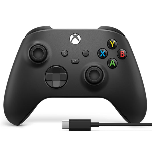 Xbox Wireless Gaming Controller + USB-C Cable (2025) - Carbon Black - Play on Xbox  Windows  Android  iOS  FireTV Sticks  Smart TVs  VR Headsets