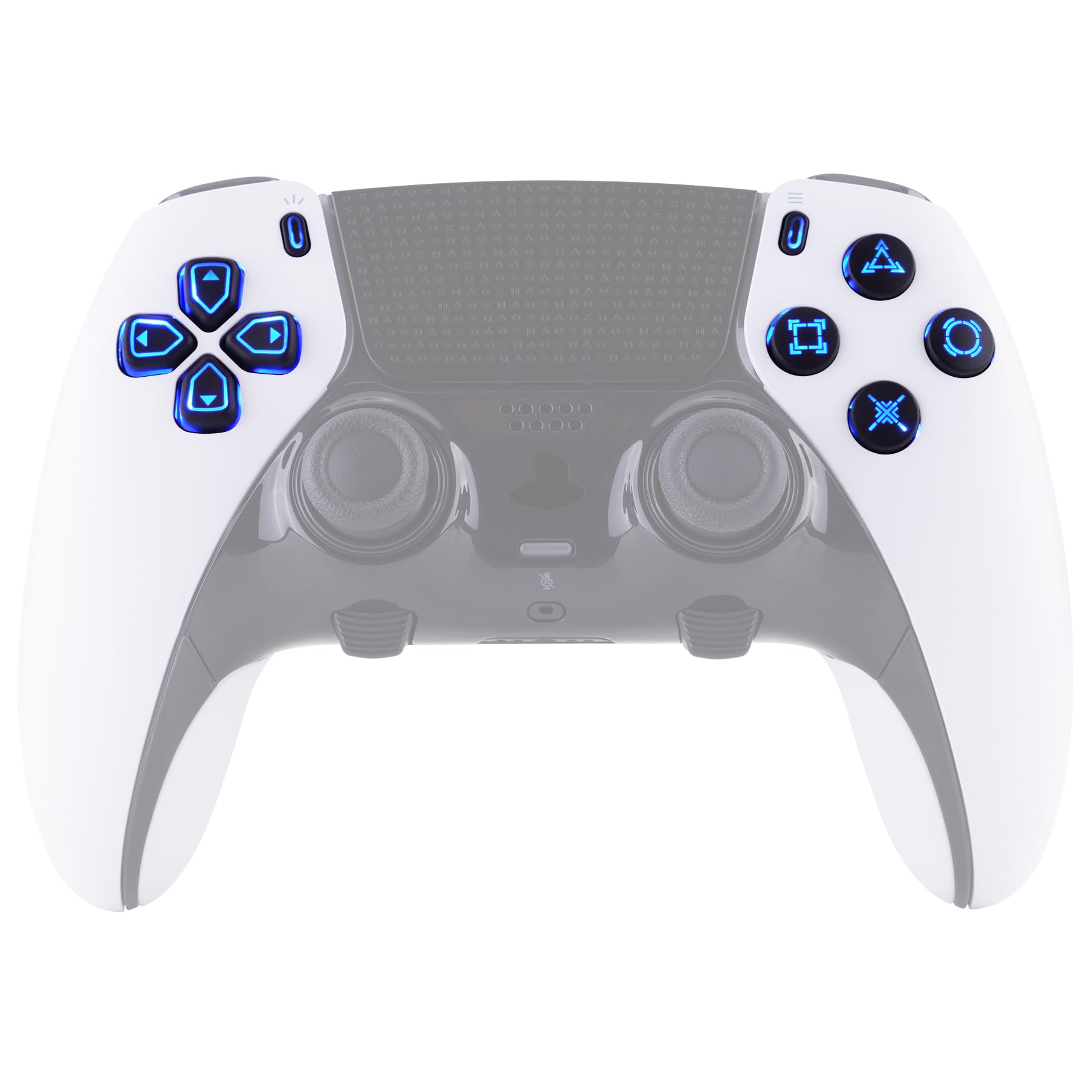 eXtremeRate PS5 Edge D-pad LED Kit - Multi-Colors, 7 Colors & 9 Effects, Black Classical Symbols Buttons