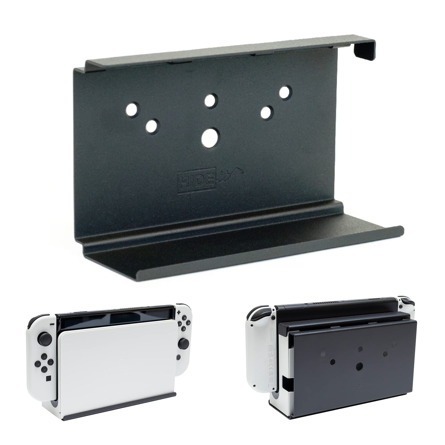 HIDEit Mounts Switch Wall Mount for Nintendo Switch - Made in USA  Steel Mount for Nintendo Switch and Nintendo Switch OLED to Safely Store Your Switch Console