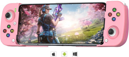 Megadream Mobile Game Controller for iPhone/Android/PC, Model 81-7, Pink, Compatible with Apex Legends & Call of Duty