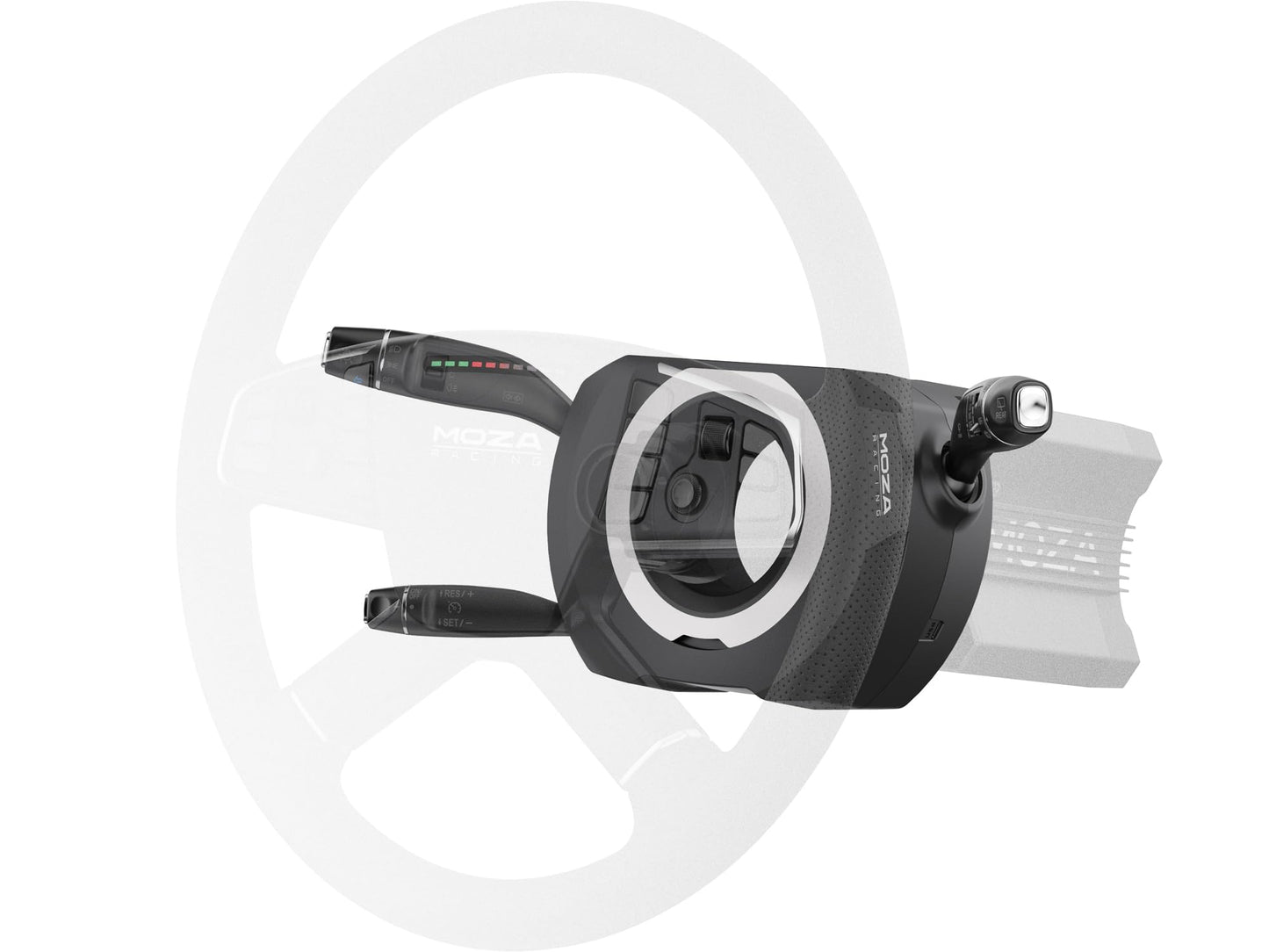 MOZA Multi-function Sim Racing Steering Wheel with 28 Programmable Switches - Model MOZA00076