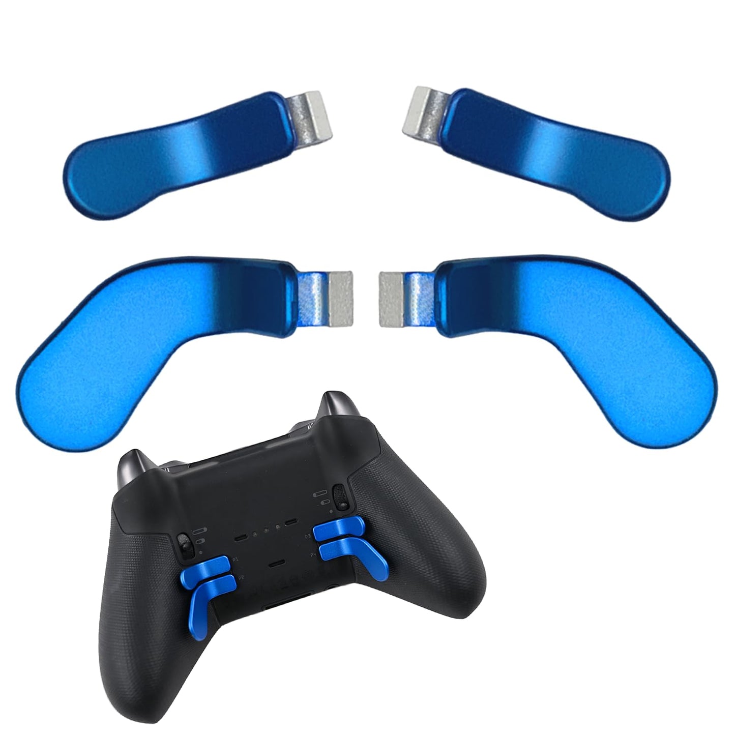 4 Pack fine design Controller Paddles for Xbox One fine design Series 2 Controller fine design Series 2 Core Controller Metal Paddles Back Hair control button Locks Replacement Accessories for Xbox fine design 2 Core/fine design Controller Series 2(Blue)