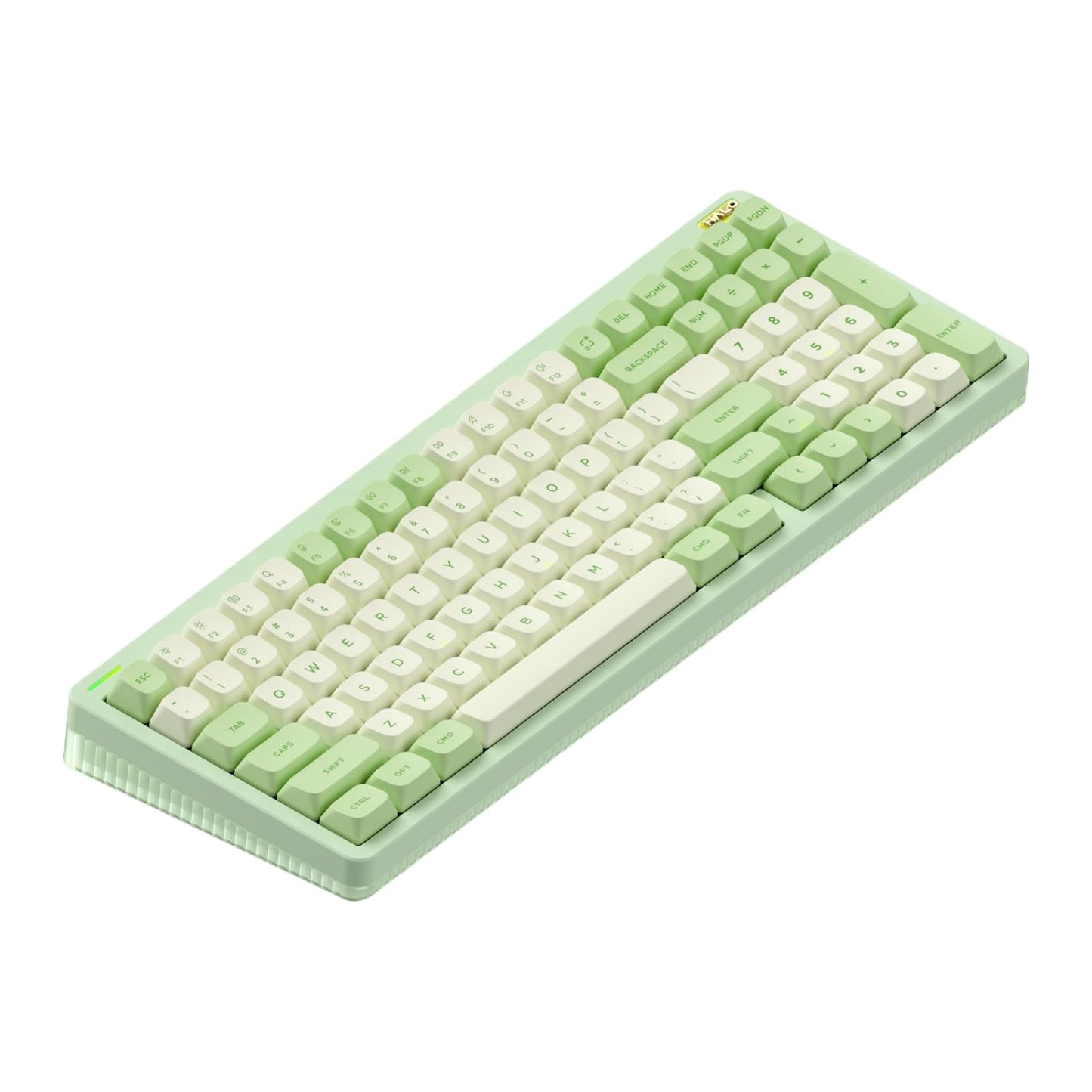 nuphy Halo96 V2 Wireless Keyboard, 96% Hot Swappable, RGB Backlit, Lemon Switches, Green