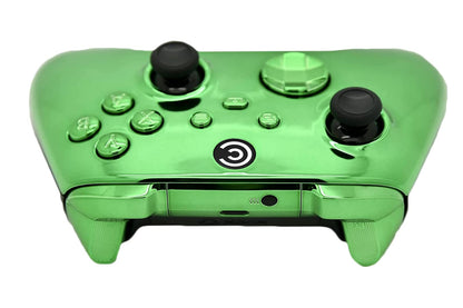Custom Controllerzz Wireless Controller for Xbox Series X/S & PC - Green Chrome with Green Chrome Inserts