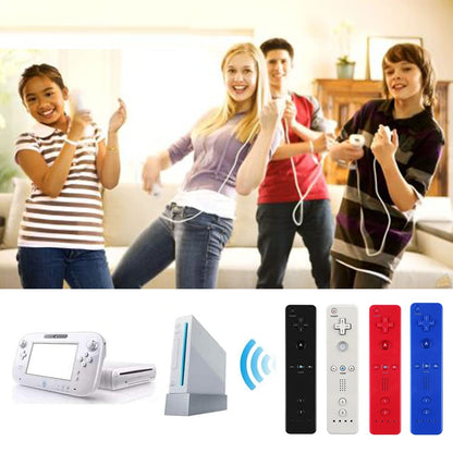 Tevodo Wii Remote Controller - 4 Pack Wireless Controllers for Wii/Wii U - Black, White, Deep Blue, Red