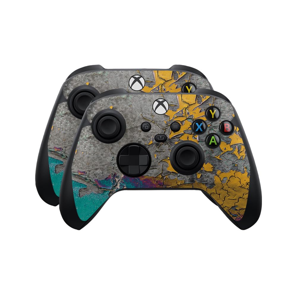 Skin Compatible with Microsoft Xbox Series X|S Controller (2 Pack) - Chipped Spill - Premium 3M Vinyl Protective Wrap Decal Cover - Easy to Apply | Crafted in The USA by MightySkins