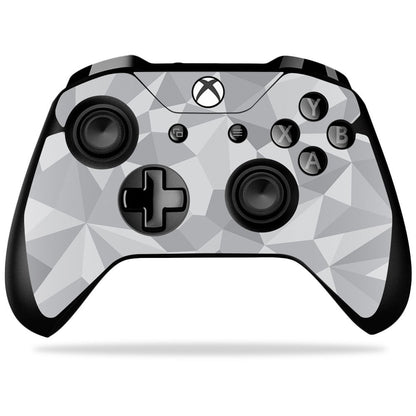 MIGHTY SKINS Xbox One X Controller Skin - Gray Polygon Vinyl Decal Wrap, Durable & Protective, Easy to Apply, Model MIXBONXCO-Gray Polygon