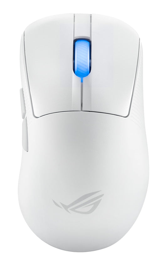 ASUS ROG Keris II Ace Wireless Gaming Mouse  54g Lightweight  AimPoint Pro 42K Optical Sensor  Optical Micro Switches  SpeedNova Wireless  ROG Polling Rate Booster  Esports & FPS Gaming  White