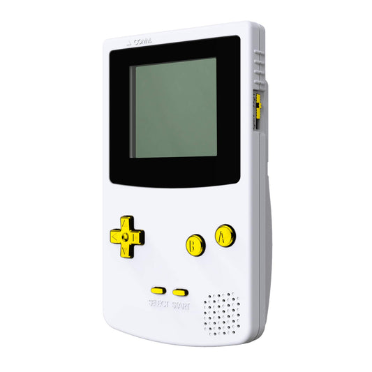 eXtremeRate Chrome Gold Replacement Full Set Buttons for Gameboy Color GBC - Handheld Game Console NOT Included