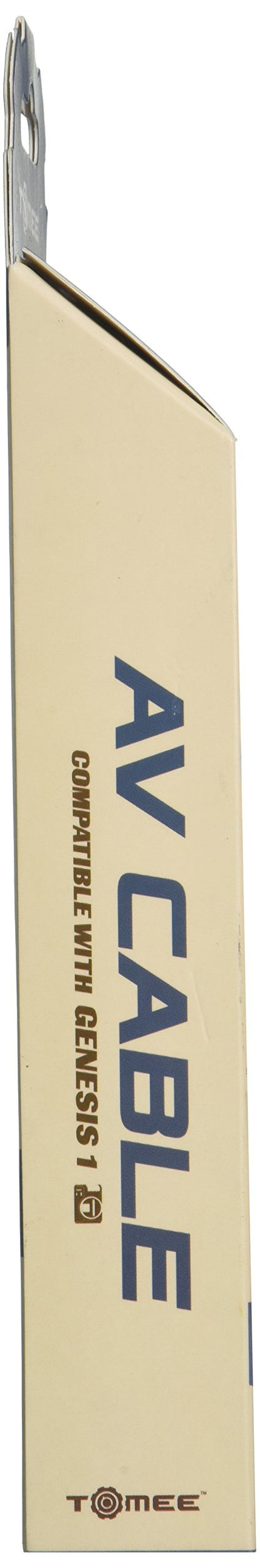 Tomee AV Cable for Sega Genesis Model 1 - High-Quality Composite Video & Audio Connection, Black