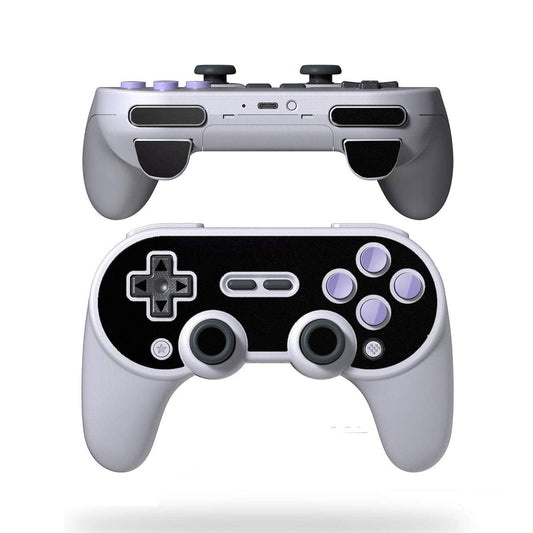 SopiGuard Skin for 8BitDo SN30 Pro+ Controller Precision Cut Vinyl Sticker Wrap (3M Gloss Black)
