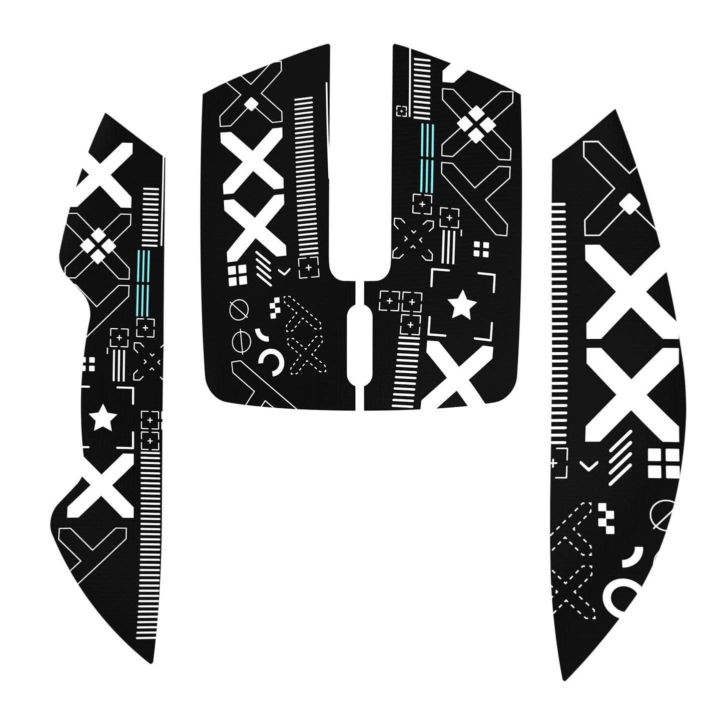 ATTACK SHARK Anti-Slip Grip Tape for Wireless Gaming Mice, Sweat-Resistant, Ultra-Thin, 0.5mm, Black