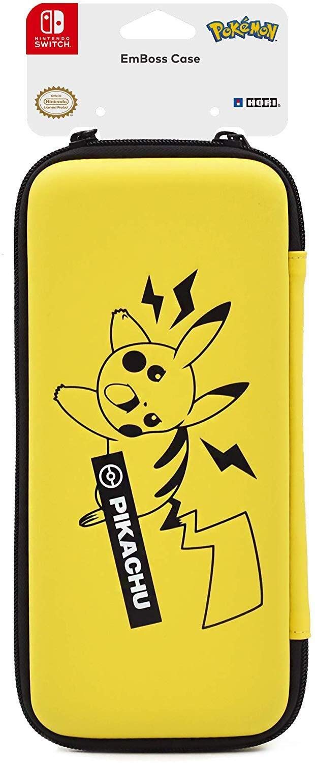 HORI Pikachu Emboss Case for Nintendo Switch - Officially Licensed, Model NSW-217U