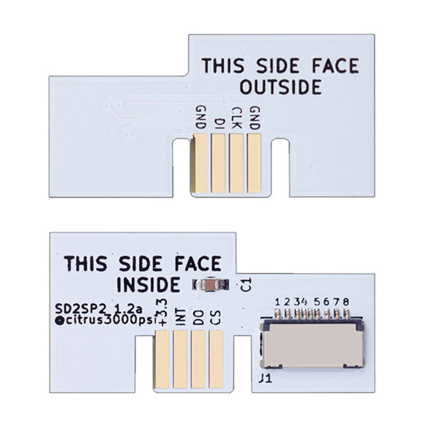 HUAYUWA SD2SP2 Micro SD Card Adapter for Gamecube - White, Fits SDLoad and TF Cards