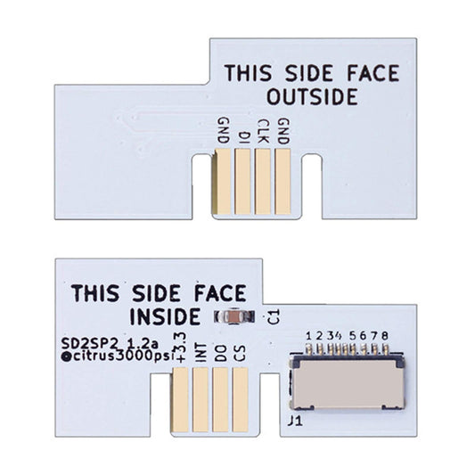 HUAYUWA SD2SP2 Micro SD Card Adapter for Gamecube - White, Fits SDLoad and TF Cards