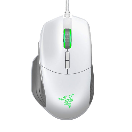 Razer Basilisk Gaming Mouse - 16,000 DPI, Chroma RGB, 8 Programmable Buttons, Mercury White, Model RZ01-02330300-R3M1
