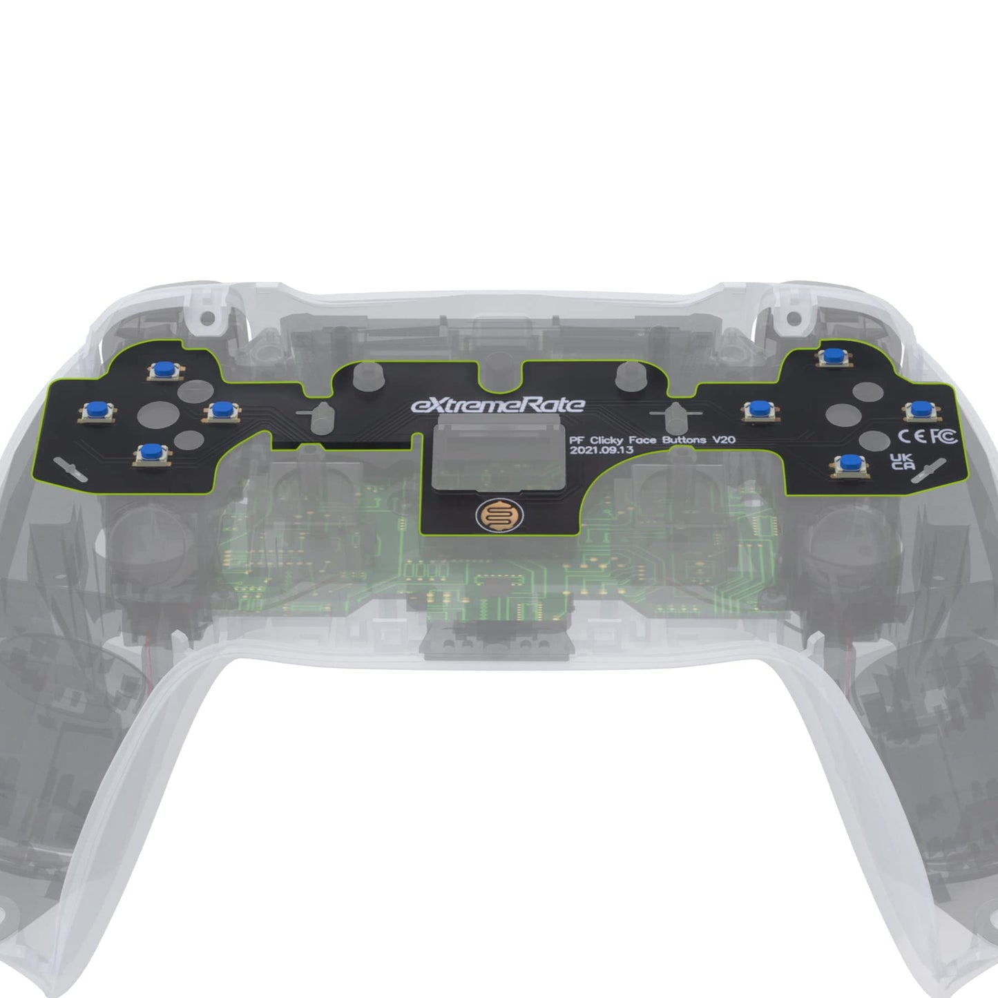 eXtremeRate Face Clicky Kit V2 for PS5 Controller BDM-010 & BDM-020  Custom Tactile Dpad Action Buttons for PS5 Controller  Mouse Click Kit for PS5 Controller BDM-010 BDM-020