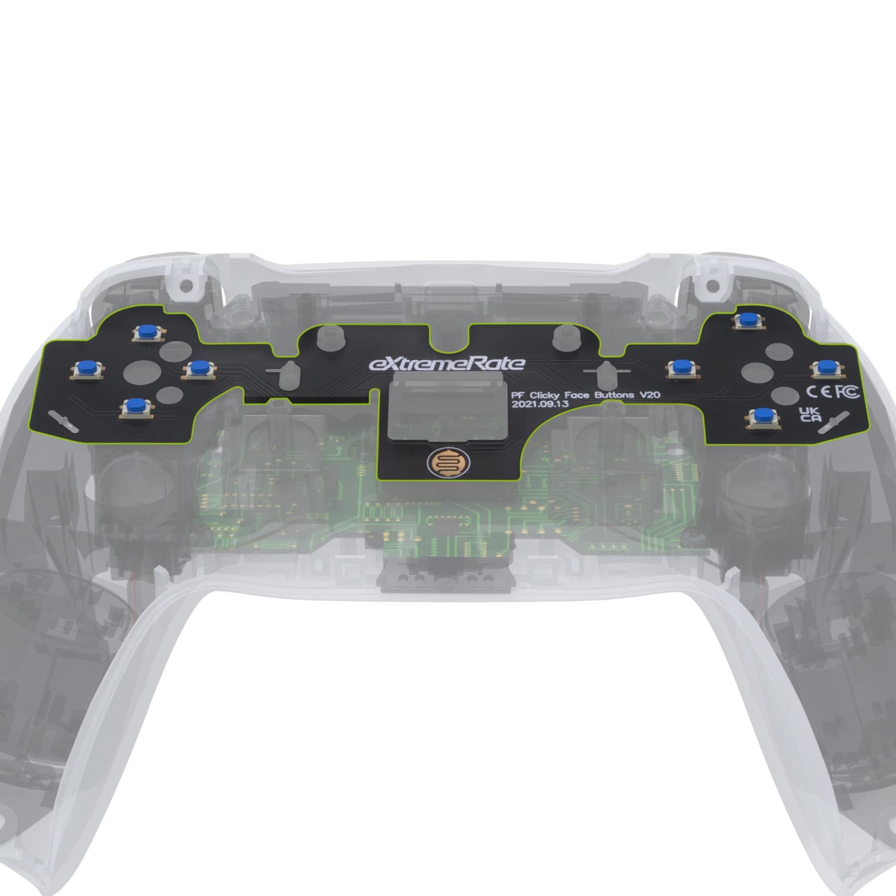 eXtremeRate Face Clicky Kit V2 for PS5 Controller BDM-010 & BDM-020  Custom Tactile Dpad Action Buttons for PS5 Controller  Mouse Click Kit for PS5 Controller BDM-010 BDM-020