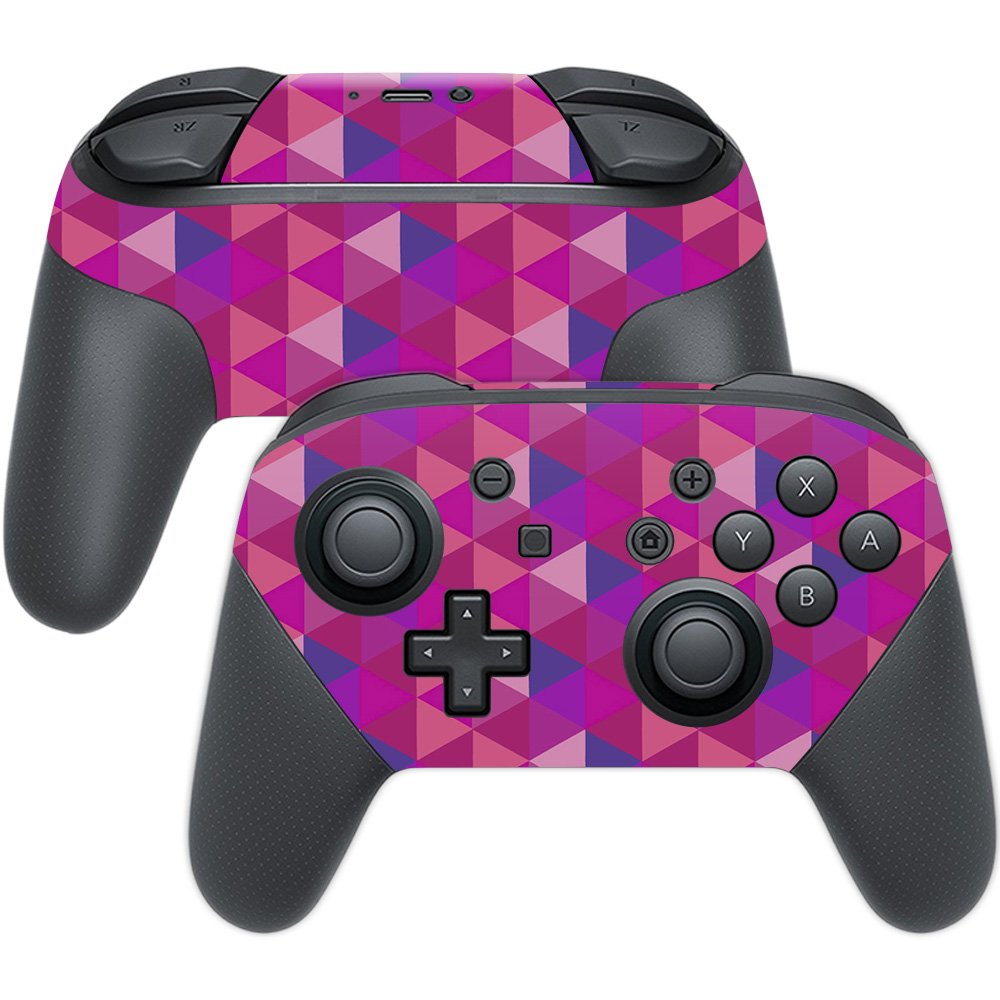 MightySkins Skin Compatible with Nintendo Switch Pro Controller - Pink Kaleidoscope | Protective, Durable, and Unique Vinyl wrap