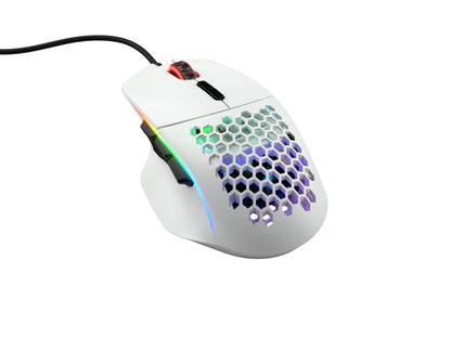 Glorious Gaming Model I Wired Mouse - 69g Superlight, 9 Programmable Buttons, RGB, Matte White