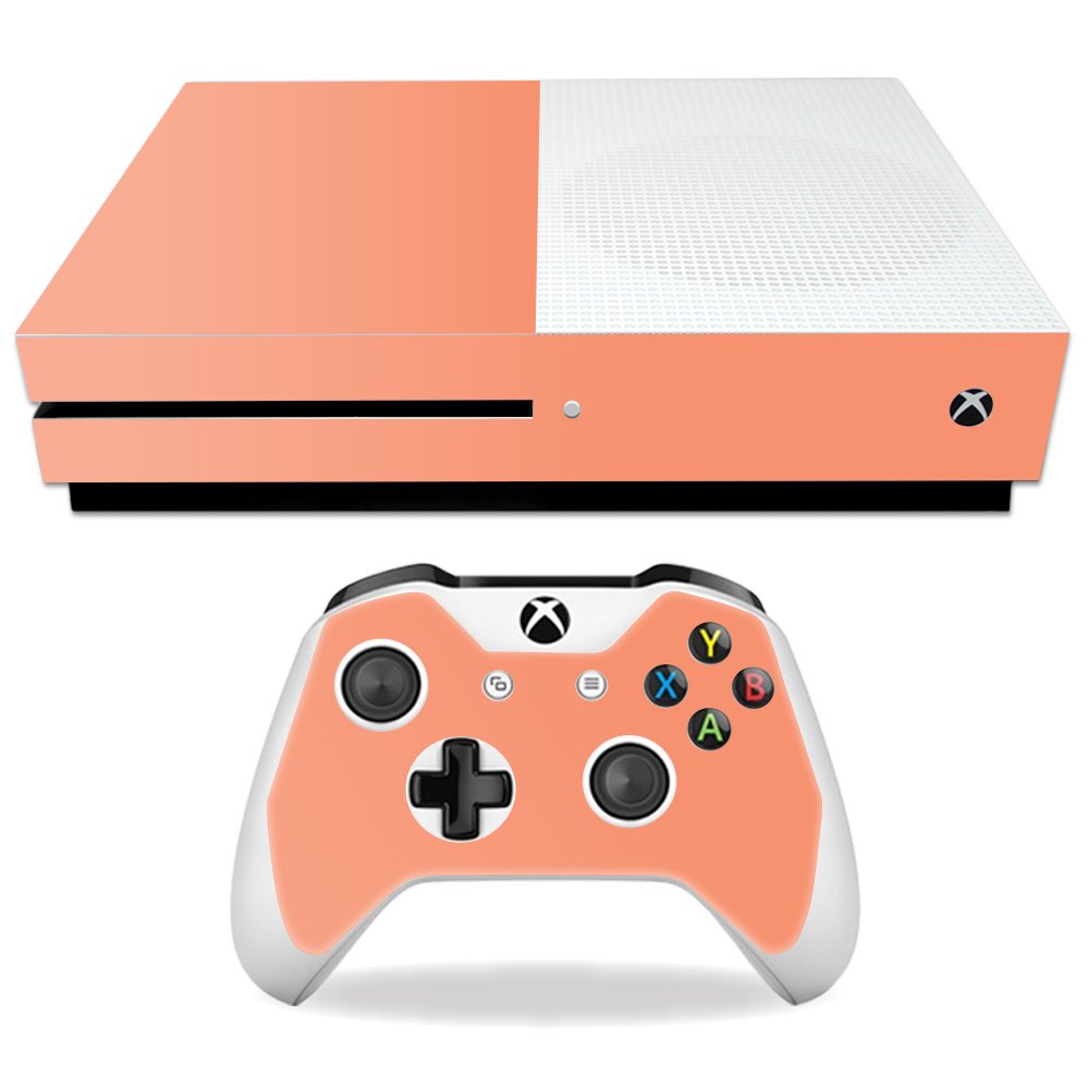 MIGHTY SKINS Xbox One S Skin - Solid Peach Vinyl Decal Wrap, Durable & Protective, Easy to Apply, Made in The USA