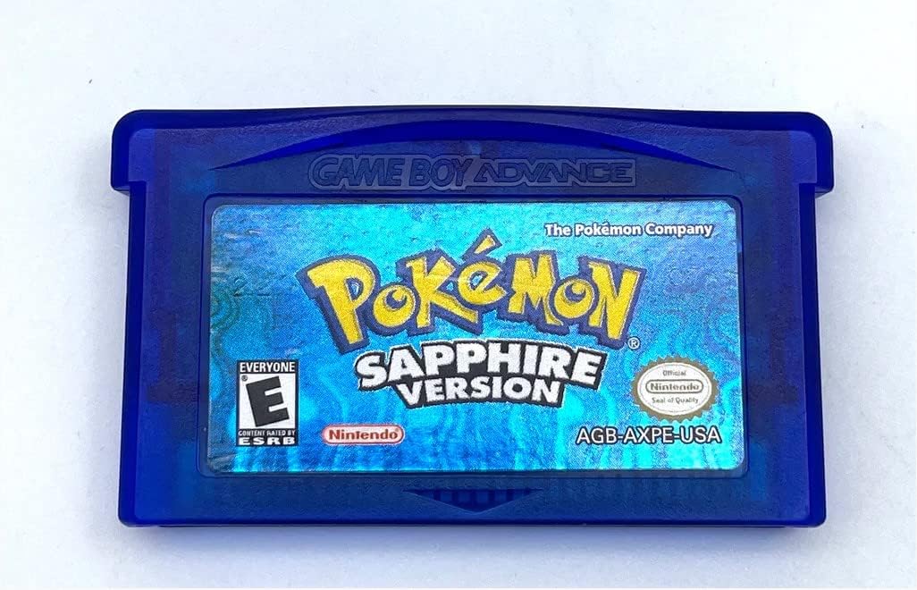 Nintendo Pokemon Sapphire Version - Renewed with New Save Battery, Blue