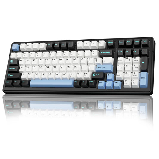 AULA F99 Wireless Mechanical Keyboard Tri-Mode BT5.0/2.4GHz/USB-C Hot Swappable Custom Keyboard Pre-lubed Linear Switches Gasket Structure RGB Backlit Gaming Keyboard for PC/Tablet/Xbox/PS4/PS5
