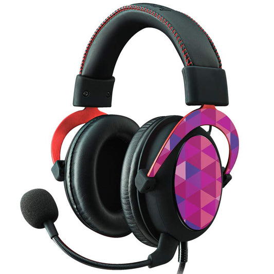 MIGHTY SKINS Kingston HyperX Cloud II Headset Skin - Pink Kaleidoscope, Durable Vinyl Decal Wrap, Easy to Apply, Made in USA