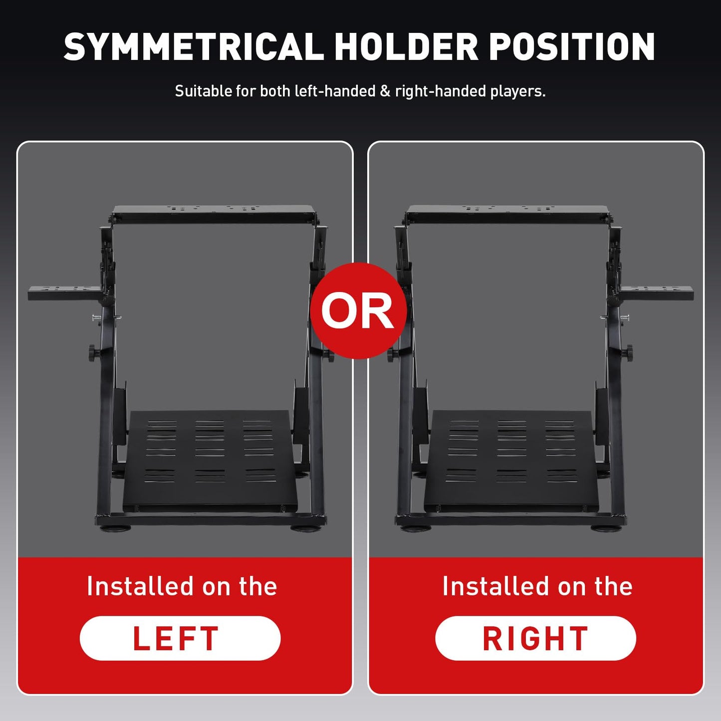 GTPLAYER Sim Racing Wheel Stand Cockpit for Logitech G25/G27/G29/G920/G923, Black, PRO Edition