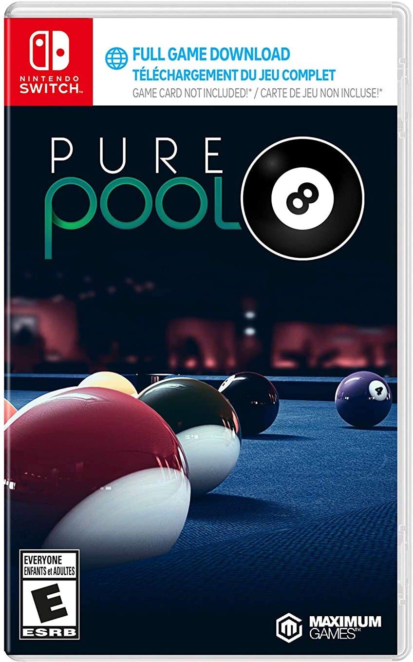 Maximum Games Pure Pool Game Download Code for Nintendo Switch - Model 481705