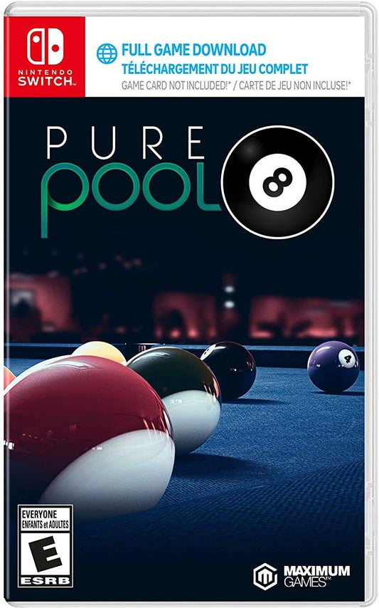 Maximum Games Pure Pool Game Download Code for Nintendo Switch - Model 481705