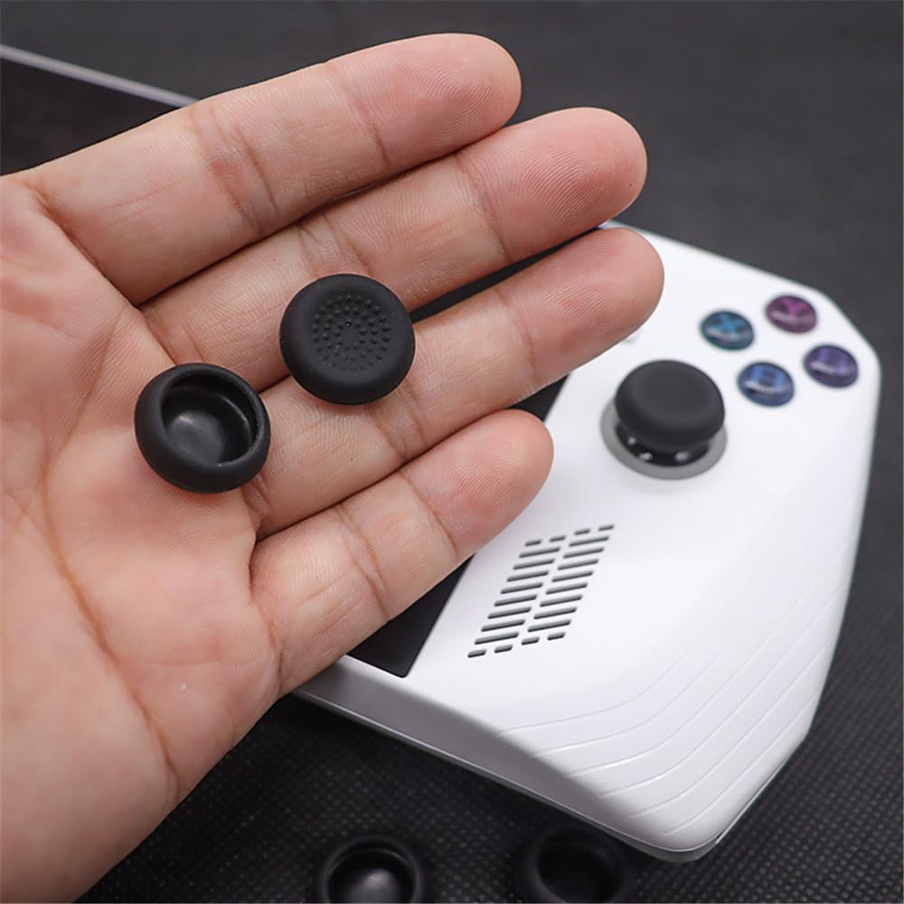 Generic Thumb Grip Caps for ASUS ROG Ally - Silicone Joystick Grips - Black