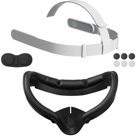 Head Strap&Face Cushion Pad for Meta/0culus Quest 2  Original HeadStrap &Facial Interface Compatible with 0culus Quest 2 Vr Headset Strap for Quest 2 Accessories