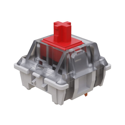 GATERON KS-9 RGB Mechanical Key Switches - Clear Top, 65 Pcs, Red