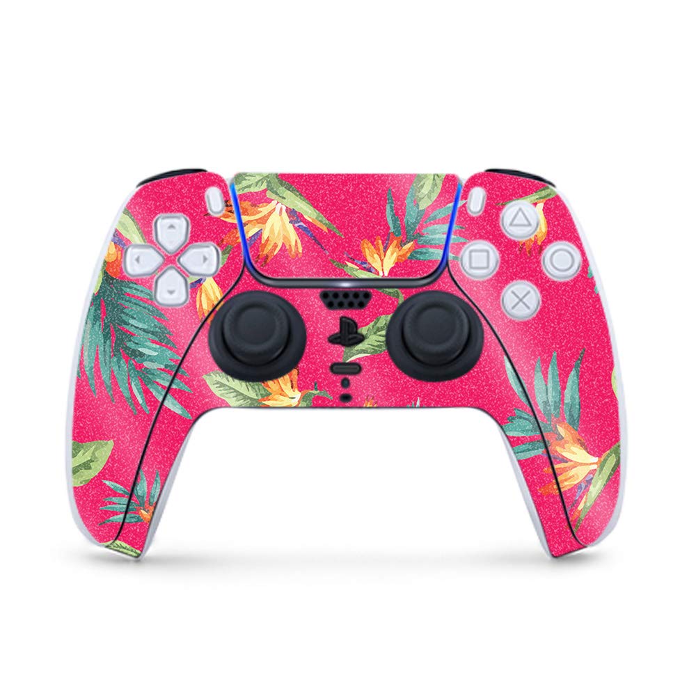 MightySkins Glossy Glitter Gaming Skin for PS5 / PlayStation 5 Controller - Paradise | Durable High-Gloss Glitter Finish | Easy to Apply and Change Style | Made in The USA