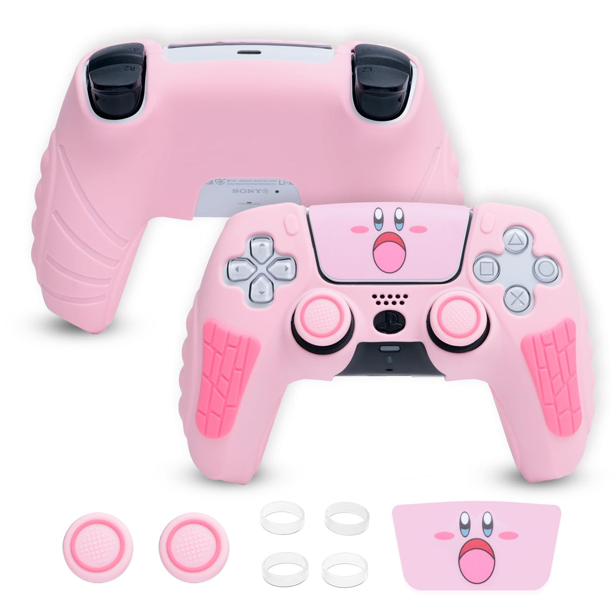 PS5 Controller Skin Pink - PS5 Controller Silicone Case with Anti-Slip Grip  Durable PS5 Controller Protective Case  Stylish PS5 Controller Cover  Ergonomic Design  PS5 Controller Accessories
