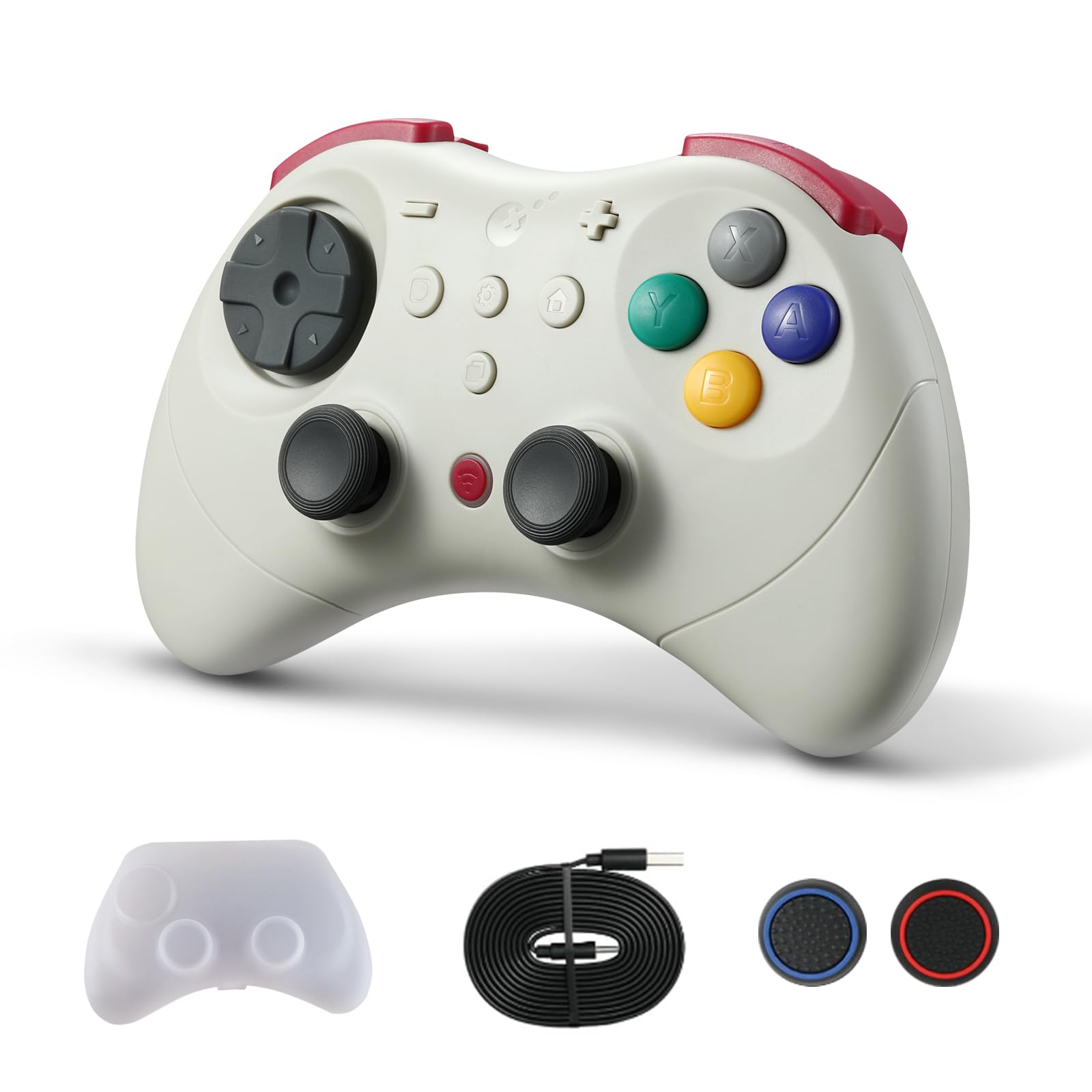 GuliKit Elves 2 Pro Wireless Controller for Switch/Switch 2/PC/Android/IOS  Bluetooth Controller with Hall Effect Joysticks  1000Hz Polling Rate  Magnetic Vibrator  Super Haptic  Rotary Rumble  Retro