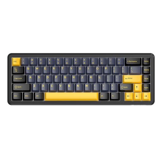 ATTACK shark design X65 HE Wired Rapid control button Magnetic Switch 65% Mechanical Gaming Keyboard  Hall Effect Top Mounted RGB Hot Swap Adjustable Actuation 8KHZ Polling Rate PBT Keycaps for Win/Mac(Star Black)
