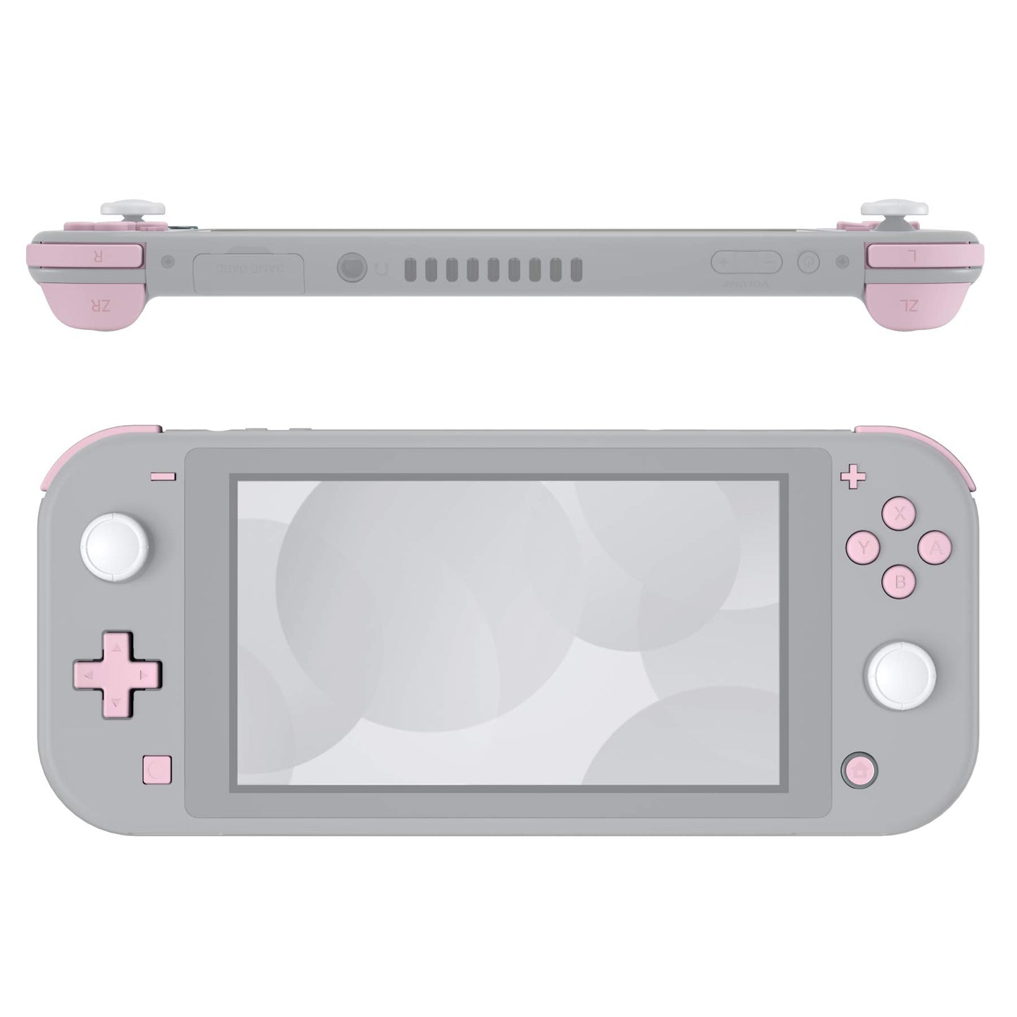 eXtremeRate Cherry Blossoms Pink Replacement ABXY Home Capture Plus Minus Keys Dpad L R ZL ZR control button for Nintendo Switch Lite  Full Set Buttons Repair Kits with Tools for Nintendo Switch Lite