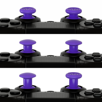 eXtremeRate ThumbsGear Ergonomic Thumbstick for PS5/PS4, 3 Height Adjustable Joystick, Purple, Model P4J1115-JY