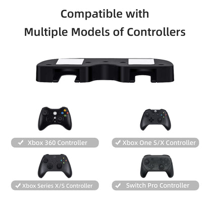 Mcbazel Under Desk Mount for Xbox & Switch Pro Controller - Black, Model MT-000044, Durable ABS Material, Space-Saving Design