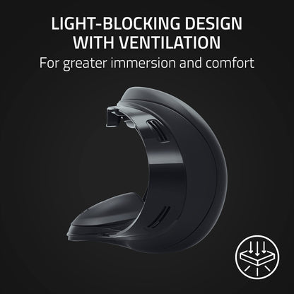 Razer VR Facial Interface for Meta Quest 2 - Ultra-Thin Silicone Cushion, Light-Blocking Design, Black, Model RC21-02200200-R3U1