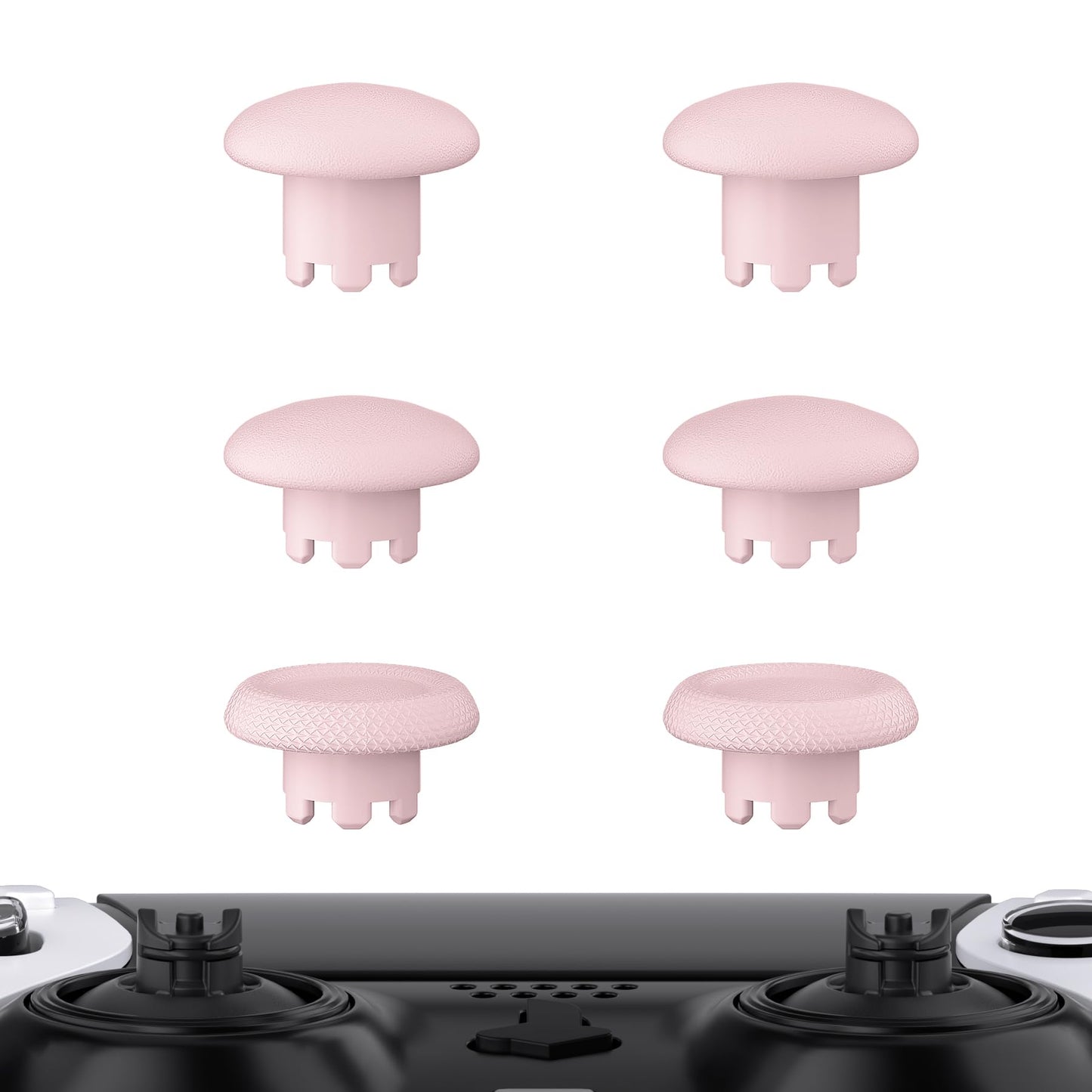 eXtremeRate Cherry Blossoms Pink Replacement Swappable Thumbsticks for PS5 Edge Controller  Interchangeable Analog Stick Joystick Caps for PS5 Edge Controller - Without Controller & Thumbstick Base