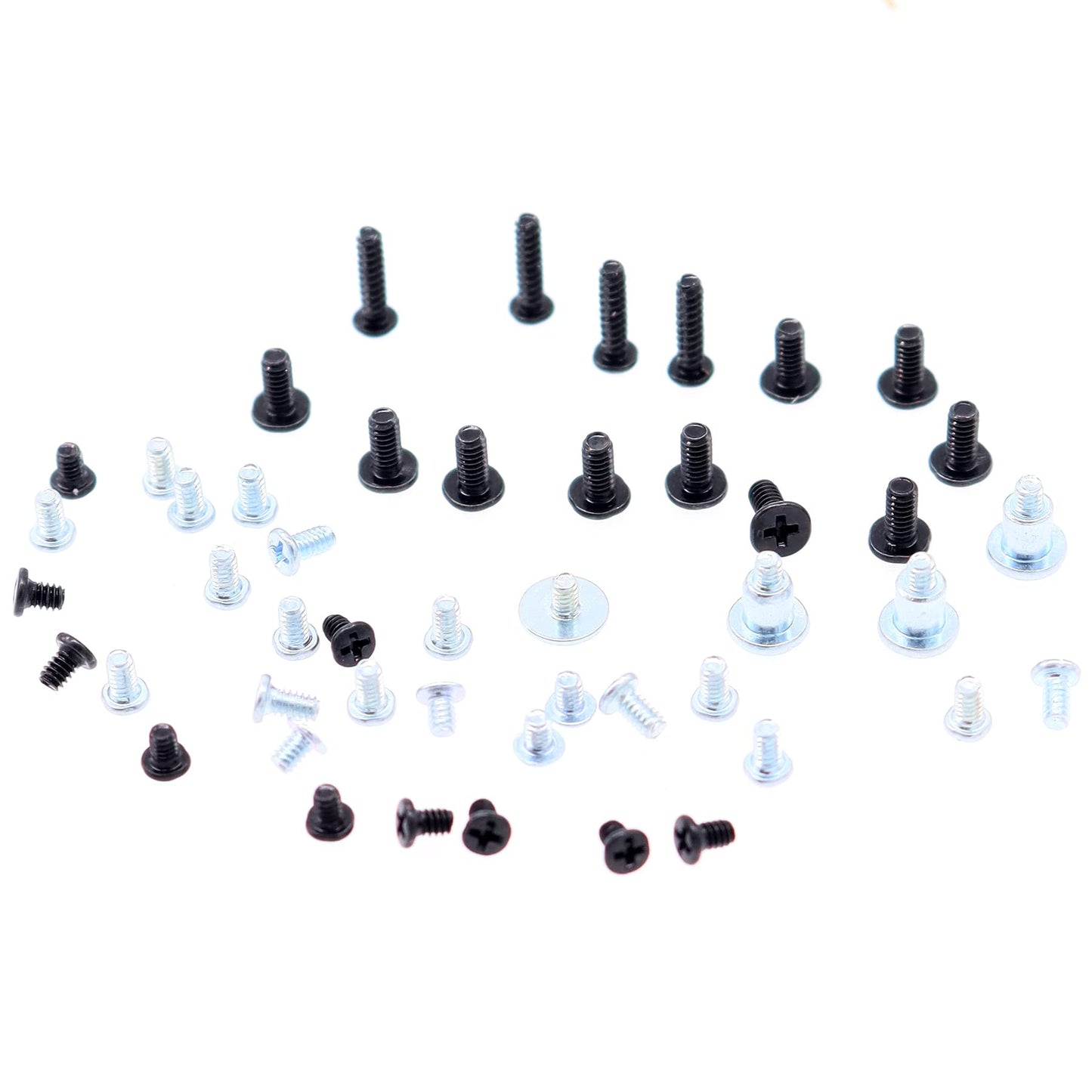 Deal4GO Philips Head Screw Set for Nintendo Switch - 51Screws, Alloy Steel, Black, Third Party Replacement Parts